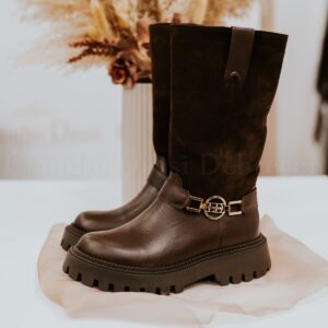 Lux by Dessi Aria-30 csokibarna csizma