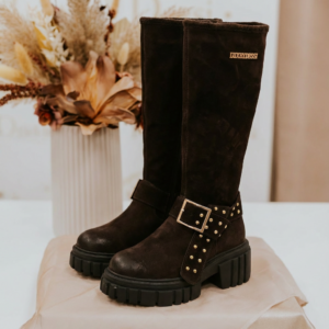 Lux by Dessi w-558 csokibarna csizma